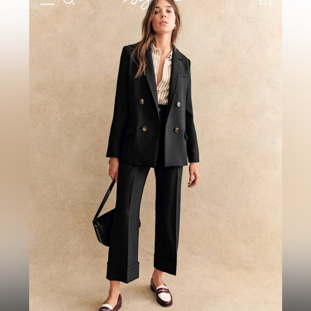 Sezane Black Blazer